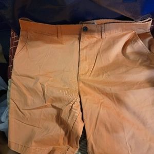 Mens Tricots St Raphael Chino Shorts color: Cantaloupe Size 38W